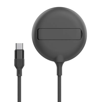 &amp;Atilde;nc&amp;Auml;rc&amp;Auml;tor f&amp;Auml;r&amp;Auml; fir, wireless, portabil flippy, magsafe 15w, mufa conectare adaptor type c, functie suport, pentru seriile iphone 14, iphone 13 s foto