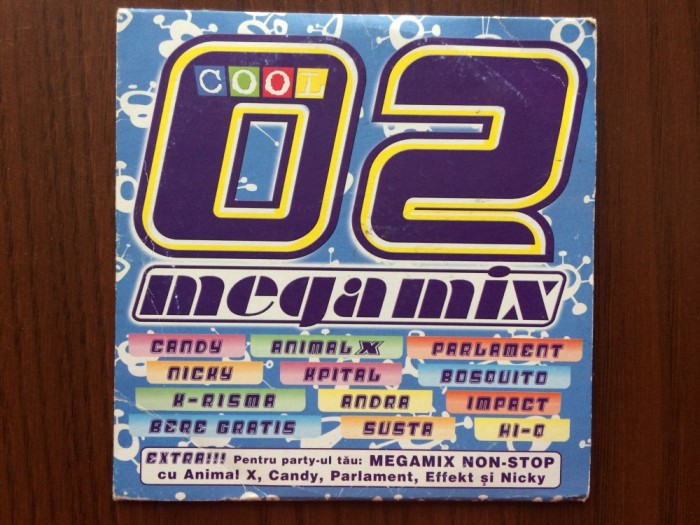 cool megamix 02 various cd disc selectii muzica pop house dance romaneasca nova music 2001 VG
