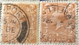 Timbre Anglia Interbelica TMB1GB serie/set/lot 2 pence