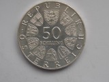 50 SCHILLING 1966 AUSTRIA-COMEMORATIVA-argint