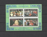 TANZANIA 1987 REGINA ELIZABETH II, Nestampilat