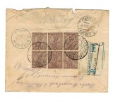 India 1927 - Plic circulat recomandat Delhi - Frankfurt (GErmania)