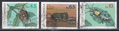 Angola 1983 - Insecte - Expoziția Internațională de Timbre &amp;bdquo;Brasiliana 83&amp;rdquo; - Rio de Janeiro, Stampilat foto