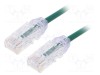 Patch cord PANDUIT TX6-28&trade;, U/UTP 6 litat Cu LSZH verde 1m 28AWG