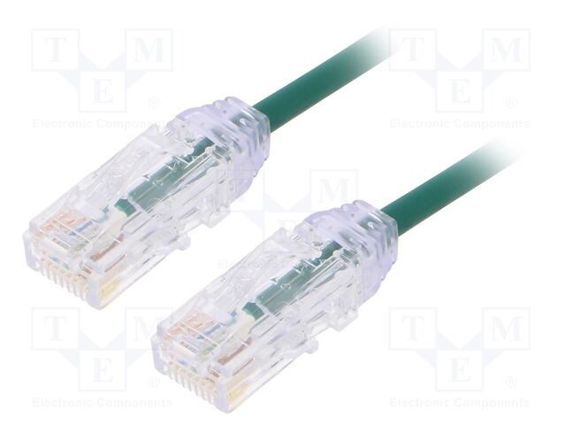 Patch cord PANDUIT TX6-28&trade;, U/UTP 6 litat Cu LSZH verde 1m 28AWG
