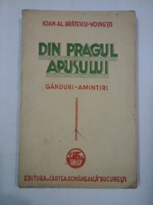 DIN PRAGUL APUSULUI - IOAN AL. BRATESCU-VOINESTI foto