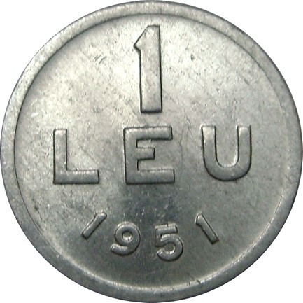 Romania, 1 leu 1951 * cod 89