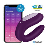 Vibrator Cuplu Double Joy Satisfyer Free App Purple