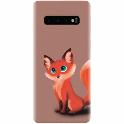 Husa silicon pentru Samsung Galaxy S10 Plus, Fox Cartoon Animal And foto