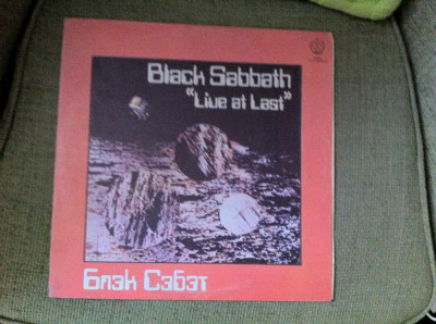 Black Sabbath live at last disc vinyl lp rusesc muzica heavy metal hard rock VG+ foto