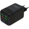 Incarcator Multifunctional, Flippy&reg;, 6 Porturi (2 x PD Type C + 4 USB), 150 W, 5V, 2.4A, Incarcare Rapida, 4.4 x 4.4 x 11 cm, Negru