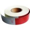 Banda reflectorizanta drepta tip fagure alba rosie 5cm x 25m COD: 03C