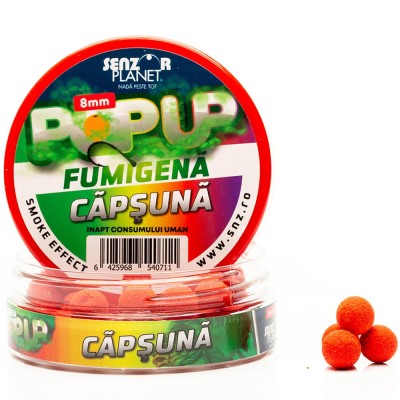 Pop Up SENZOR Fumigena, Capsuna, 8mm, 25g foto
