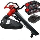Einhell GE-CL 36/230 Li E PXC + Twinpack CB + 4514095 - Suflanta de gradina 700 m3/h + Set 2 acumulatori si incarcator Li-Ion 18 V 2.5 Ah