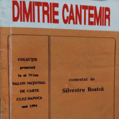 Scriitori români comentați - Dimitrie Cantemir, de Silvestru Boatcă