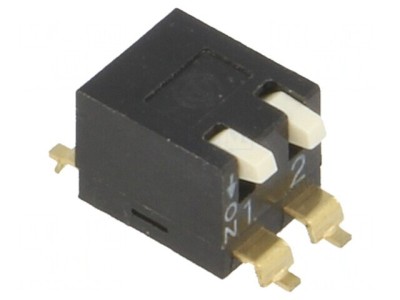 Comutator DIP-SWITCH 2 Secțiuni ON-OFF 24VDC foto