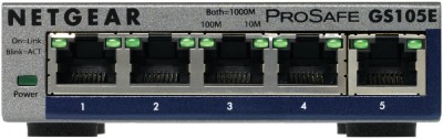 NETGEAR GS105E-200PES switch-uri Gestionate L2/L3 Gigabit Ethernet (10/100/1000) Gri foto