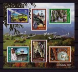 Cumpara ieftin ✅RO 2017 LP 2154a &quot;Bun venit in Romania! &quot;,serie/bloc nedantelat,colita 705, MNH