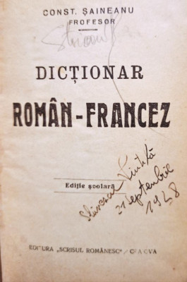 Dictionar roman - francez foto