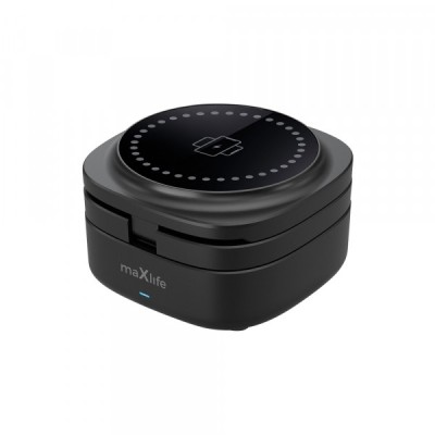 Incarcator Retea Wireless MaXlife MXWC-06 3in1, 15W, 1.67A, Negru foto