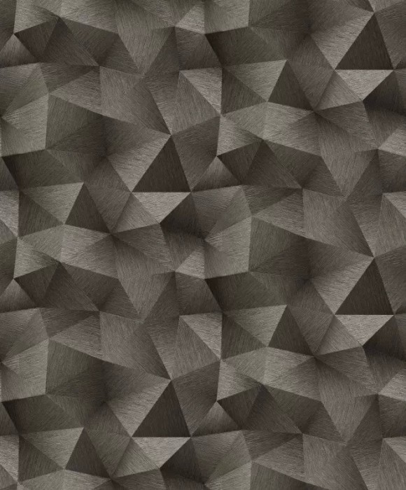 Tapet geometric romburi extralavabil,maro,argintiu,GMK 3 10216-15