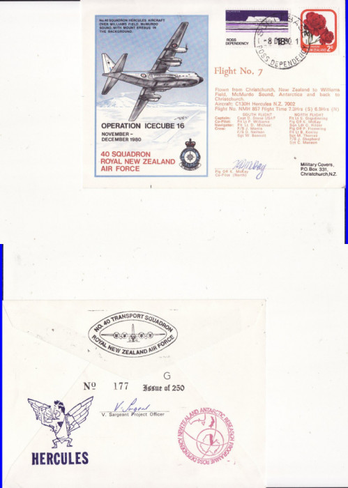 Circulatie Noua Zeelanda - tema Antarctica,vapoare,aviatie, exploratori-FDC 1980