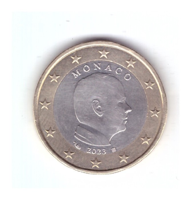 Moneda 1 euro Monaco 2023, stare foarte buna, curata