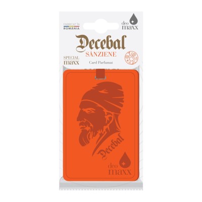 Odorizant auto, card, Decebal, Sanziene, 3 x 7.5 x 15.5 cm foto