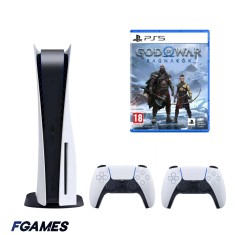Consola Sony Playstation 5, Ps5 Disk Edition 825gb + Doua Controllere + God Of War Ragnarok PlayStation 5, Second-Hand