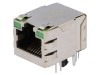 Conector RJ45 ecranat cu diodă LED aurit