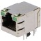 Conector RJ45 ecranat cu diodă LED aurit