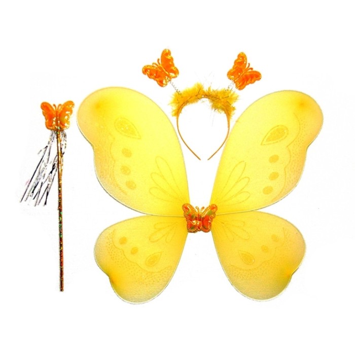 Set accesorii fluturas galben