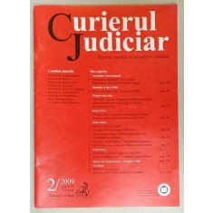 CURIERUL JUDICIAR , REVISTA ROMANA DE ACTUALITATE JURIDICA , NR. 2 / 2009