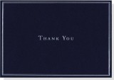 Navy Blue Thank You Notes (Stationery, Note Cards, Boxed Cards)