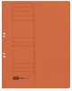 Dosar cu Capse Elba Smart Eyelet A4, 200 File, Carton Manila 250g, Portocaliu, Indexare, Sistem Prindere Metalic, Orificii 8/6cm