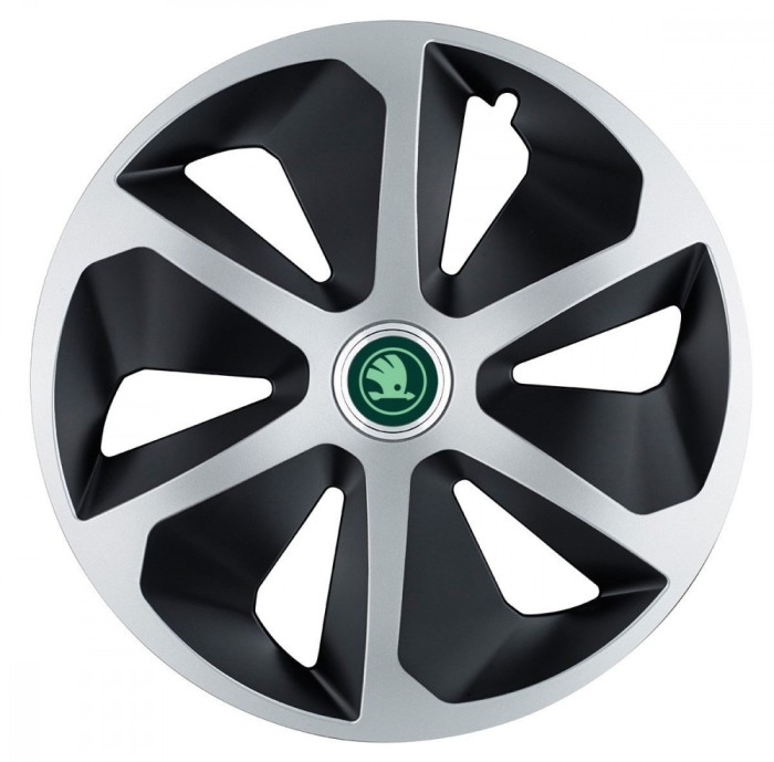 Set 4 capace roti pentru Skoda Nou Verde, model Roco Mix, R17