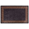 Covor Gossi Negru Auriu 80x150 cm Lavabil Antiderapant Poliester
