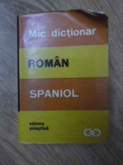 MIC DICTIONAR ROMAN-SPANIOL - CRISTINA ISBASESCU foto