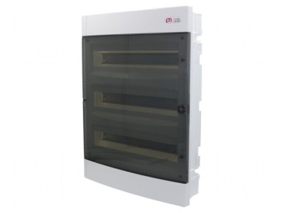 Carcasă pentru aparatură modulară IP40 albă ABS ECM 3X18PT-S foto