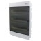 Carcasă pentru aparatură modulară IP40 albă ABS ECM 3X18PT-S