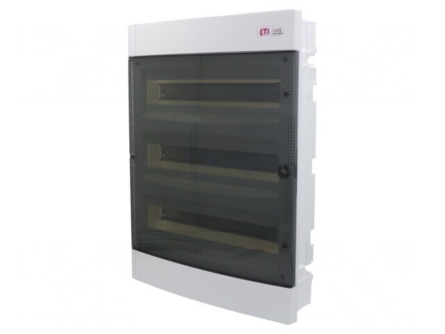 Carcasă pentru aparatură modulară IP40 albă ABS ECM 3X18PT-S