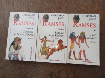 Christian Jacq- Ramses * VOLUMELE 1, 3, 4. foto
