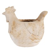 Cumpara ieftin Ghiveci flori ceramica bej Gaina 31x20x27 cm