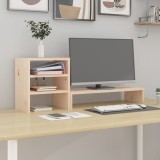 VidaXL Suport pentru monitor, 81x20x30 cm, lemn masiv de pin