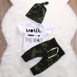 Costumas pentru baietei - Worth the wait (Marime Disponibila: 9-12 luni