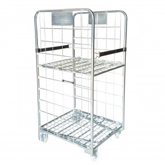 Carucior depozit cu 2 laturi tip container 500Kg