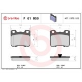 Placute frana Citroen Ax (Za-) 07.86-12.98, Saxo (S0 S1) 02.96-04.04; Peugeot 106 I (1a 1c) 08.91-04.96, Fata, BREMBO