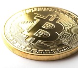 Moneda Colectie Bitcoin Aurie 50mm, Replica Crypto GMO, Numismatica