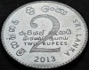 Moneda exotica 2 RUPII / RUPEES - SRI LANKA, anul 2013 *cod 3917, Asia