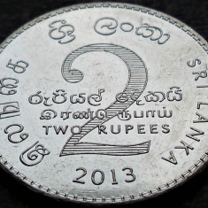 Moneda exotica 2 RUPII / RUPEES - SRI LANKA, anul 2013 *cod 3917